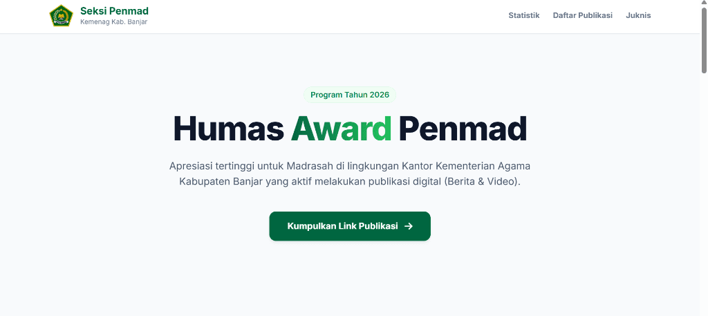 Humas Award Penmad 2026