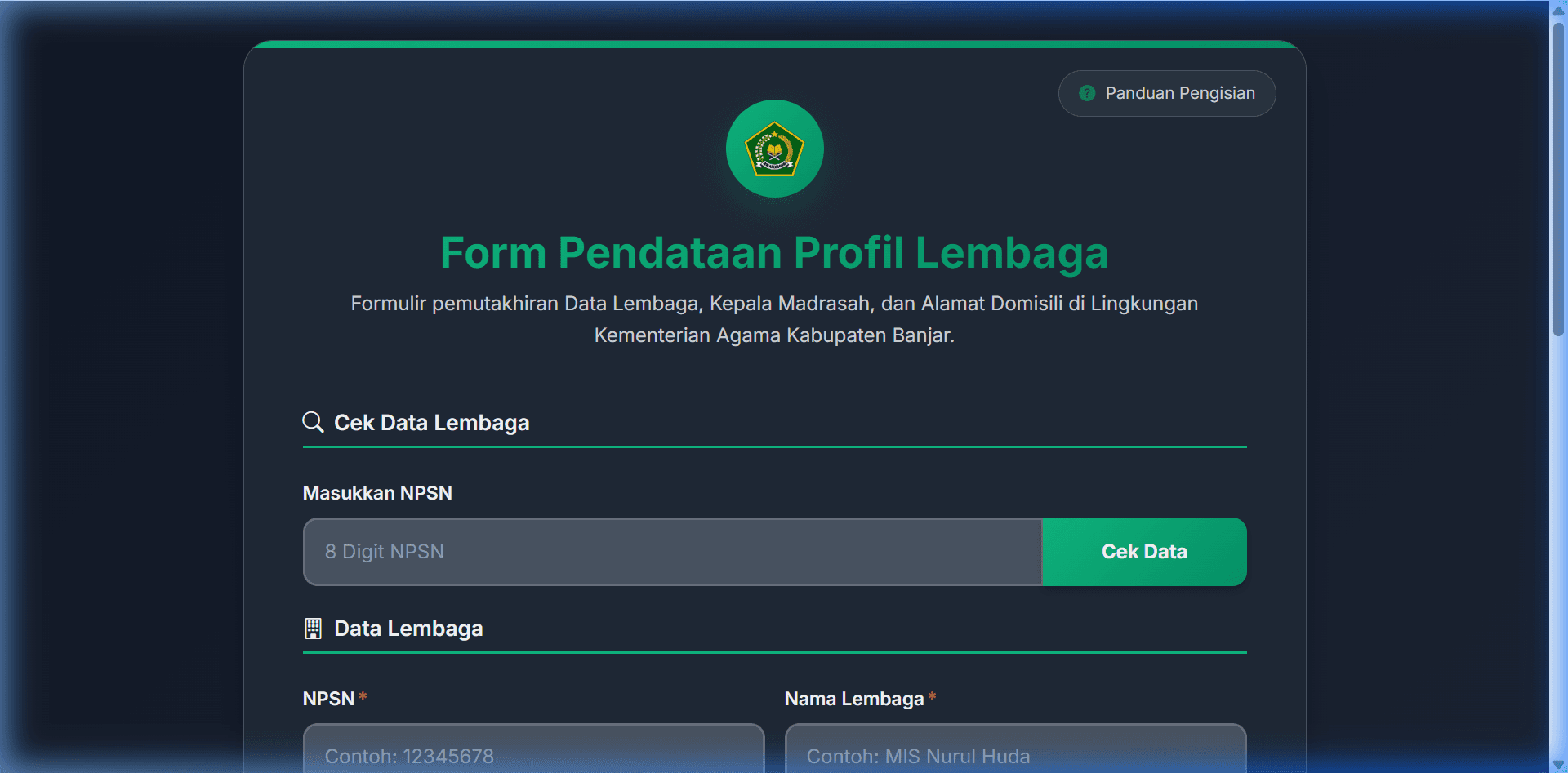 Madrasah Profile Data System